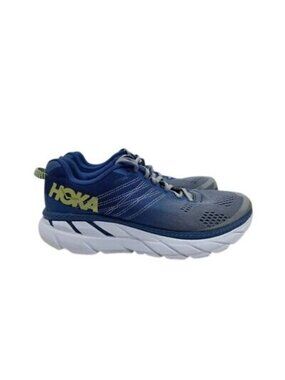 Hoka One One Clifton 6 Running Shoes Womens Size 9 Blue Gray Lightweight Cushion